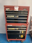 Halford Professionals nine compartment mobile tool trolley