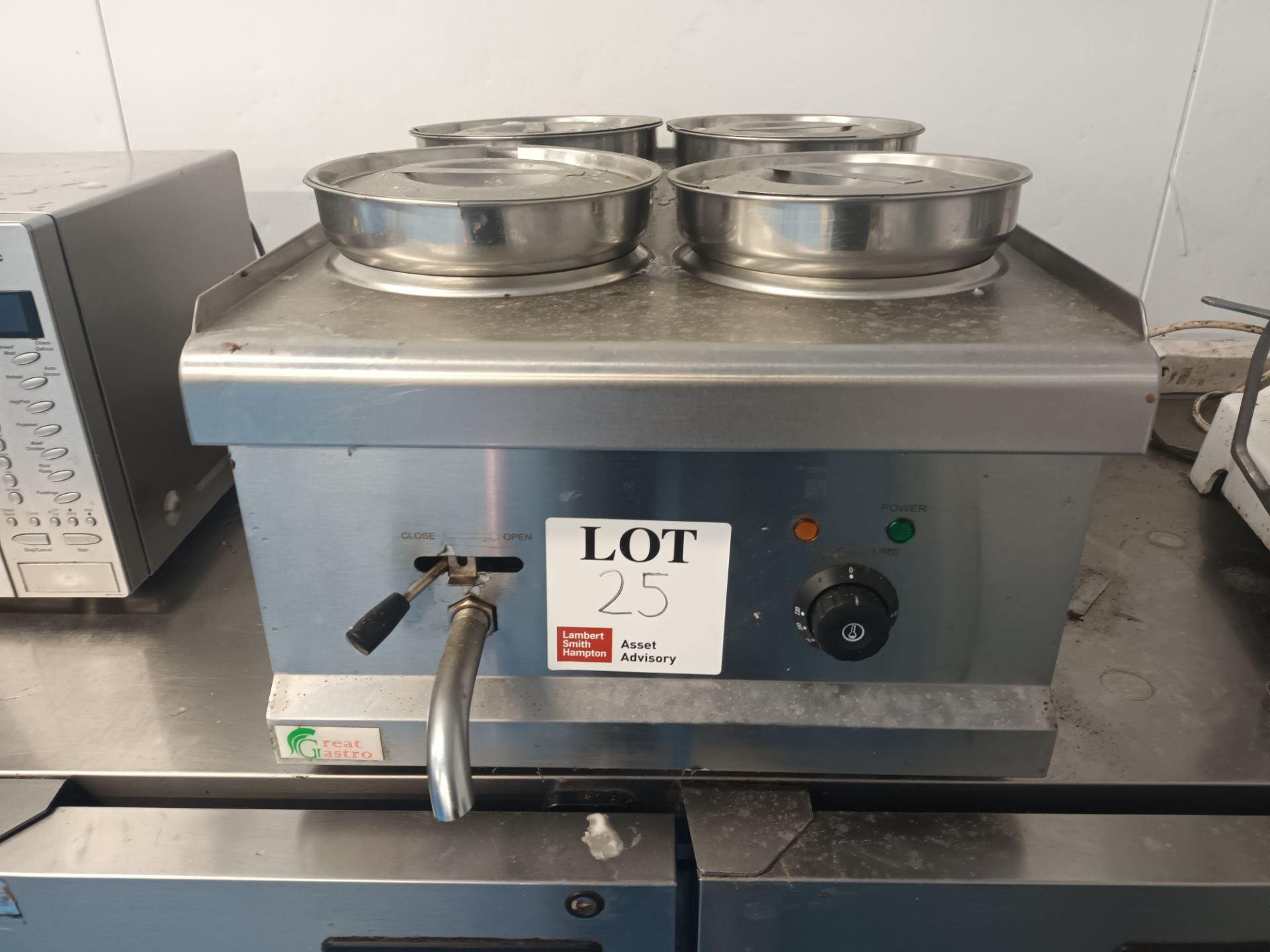 Great Gastro EH-4B stainless steel bain marie, 220v