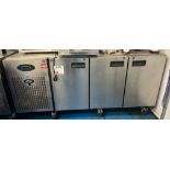 Foster EPRO1/3H/172D71B three door refrigerated stainless steel counter