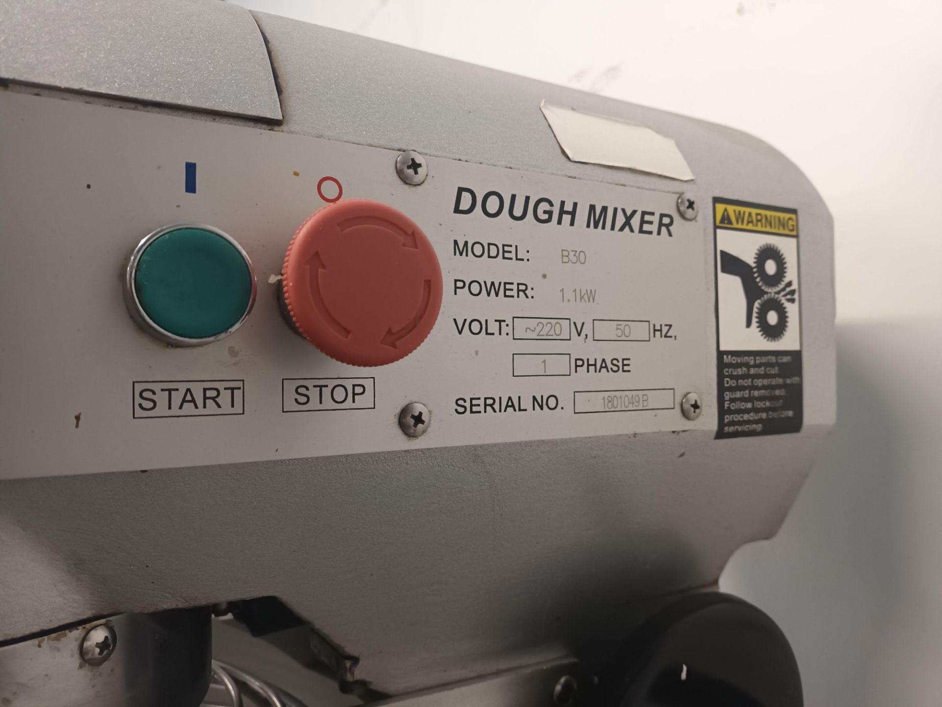 Hamoki 30 Ltr 701003 Model B30 dough mixer, 220v - Image 2 of 3