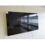 Hinari wall mounted flatscreen television, 65"