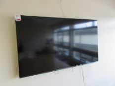 Hinari wall mounted flatscreen television, 65"