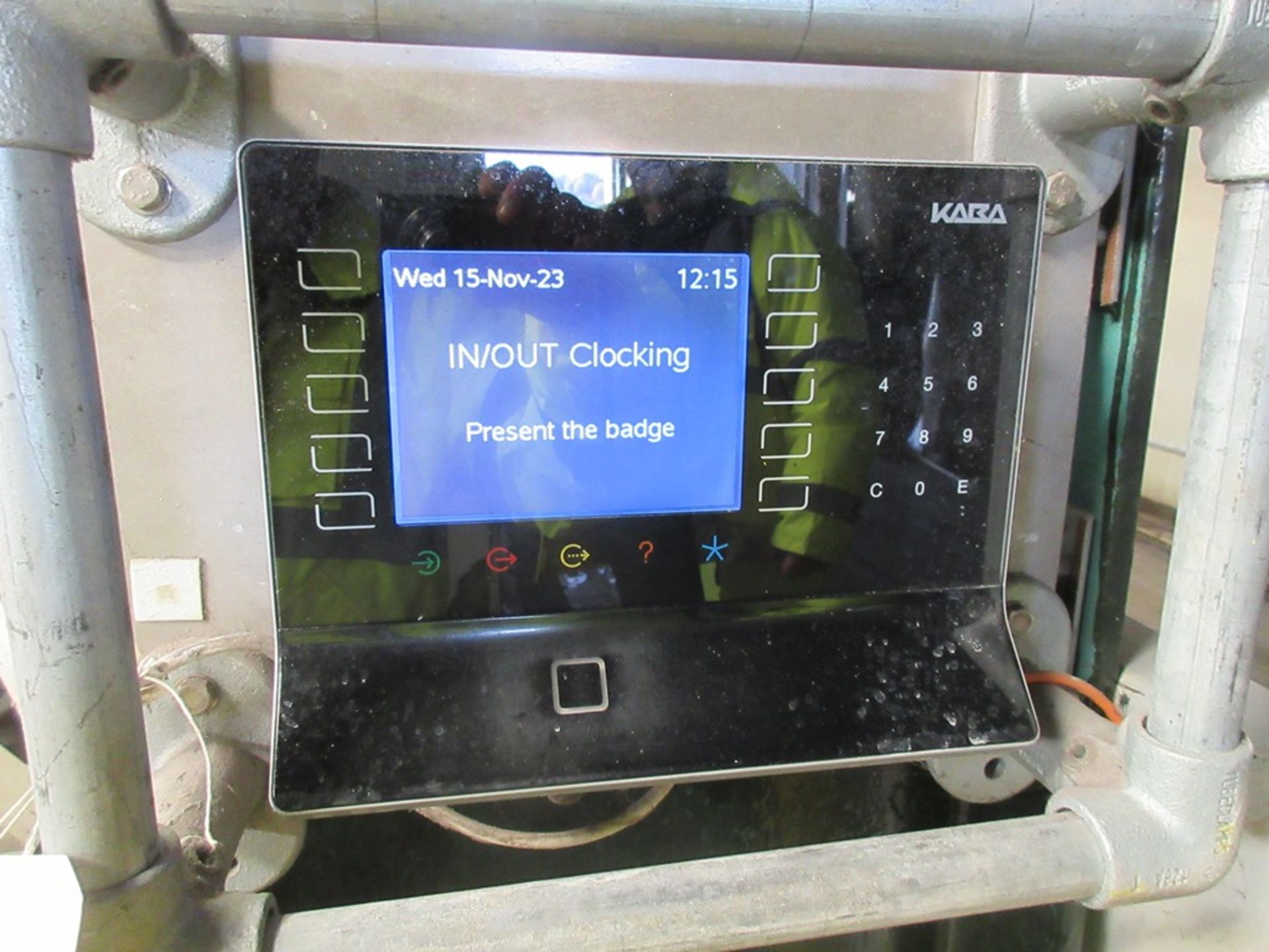 Kara wall mounted digital clocking in/out machine
