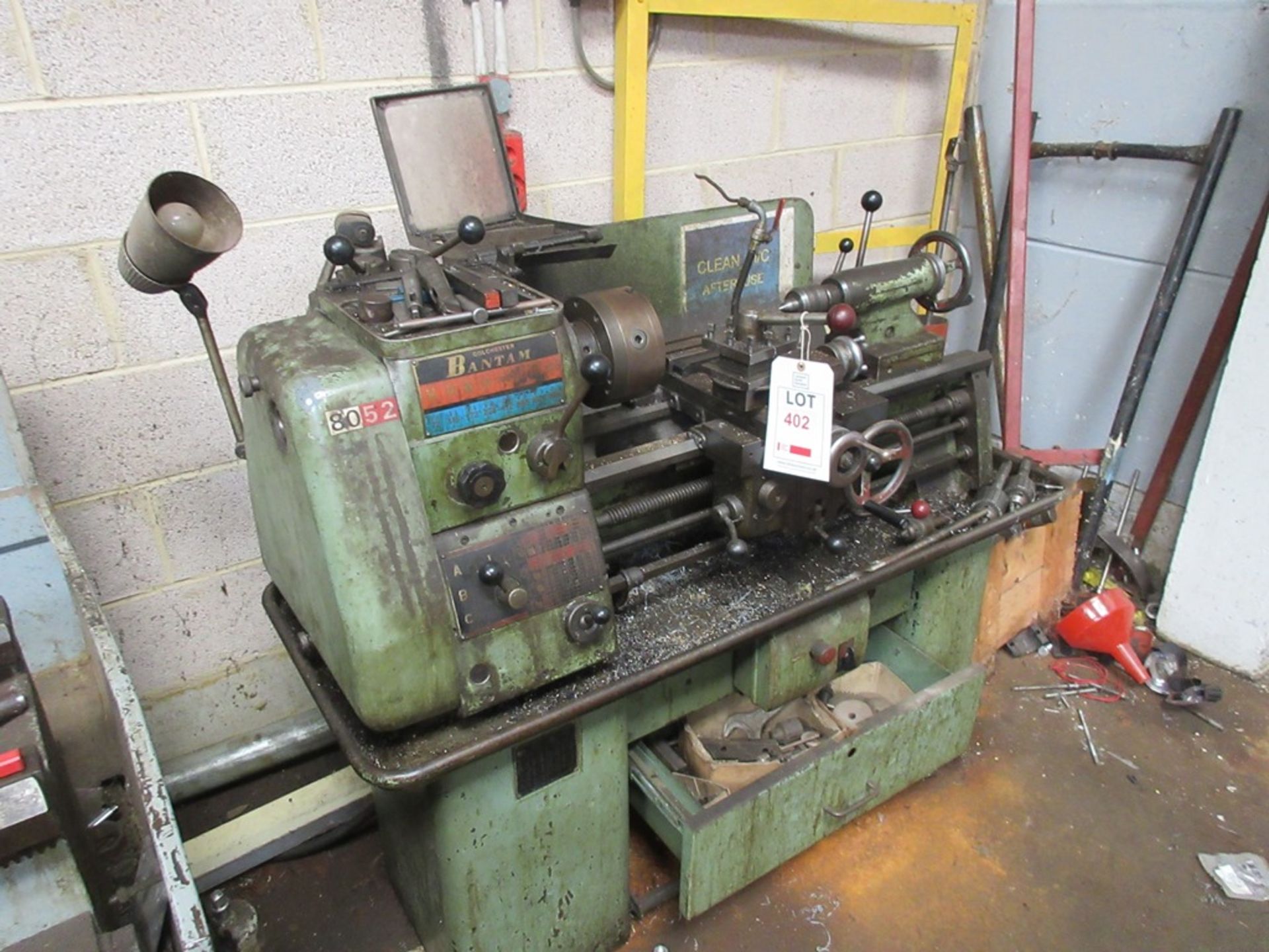 Colchester Bantum lathe with quick change tool post, 3 jaw chuck and assorted tooling A work