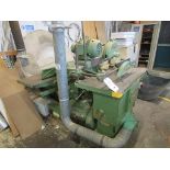 Dominion saw bench / thicknesser planer and cross cut saw, no. 266986, 1.6m x 1.6m, 3 phase, with