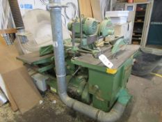 Dominion saw bench / thicknesser planer and cross cut saw, no. 266986, 1.6m x 1.6m, 3 phase, with