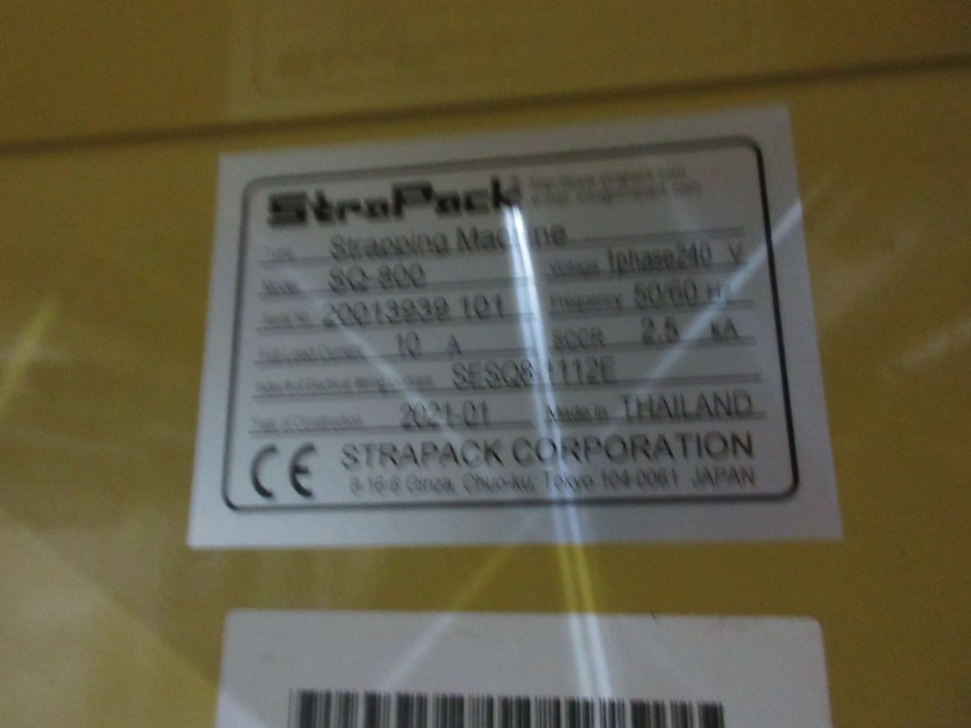 StraPack SQ-800 strapping machine, serial no. 20013939101 (2021) - Image 3 of 4