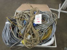 Quantity of assorted voltage extension leads