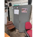 Two x 2-door metal cabinets, 3 x 4-drawer filing cabinets, 3 x various tables and 10 x various