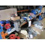Contents of shelf to include heating system spares and butterfly valves