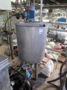 Stainless steel mixing tank, approx. size 650mm diameter x 750mm