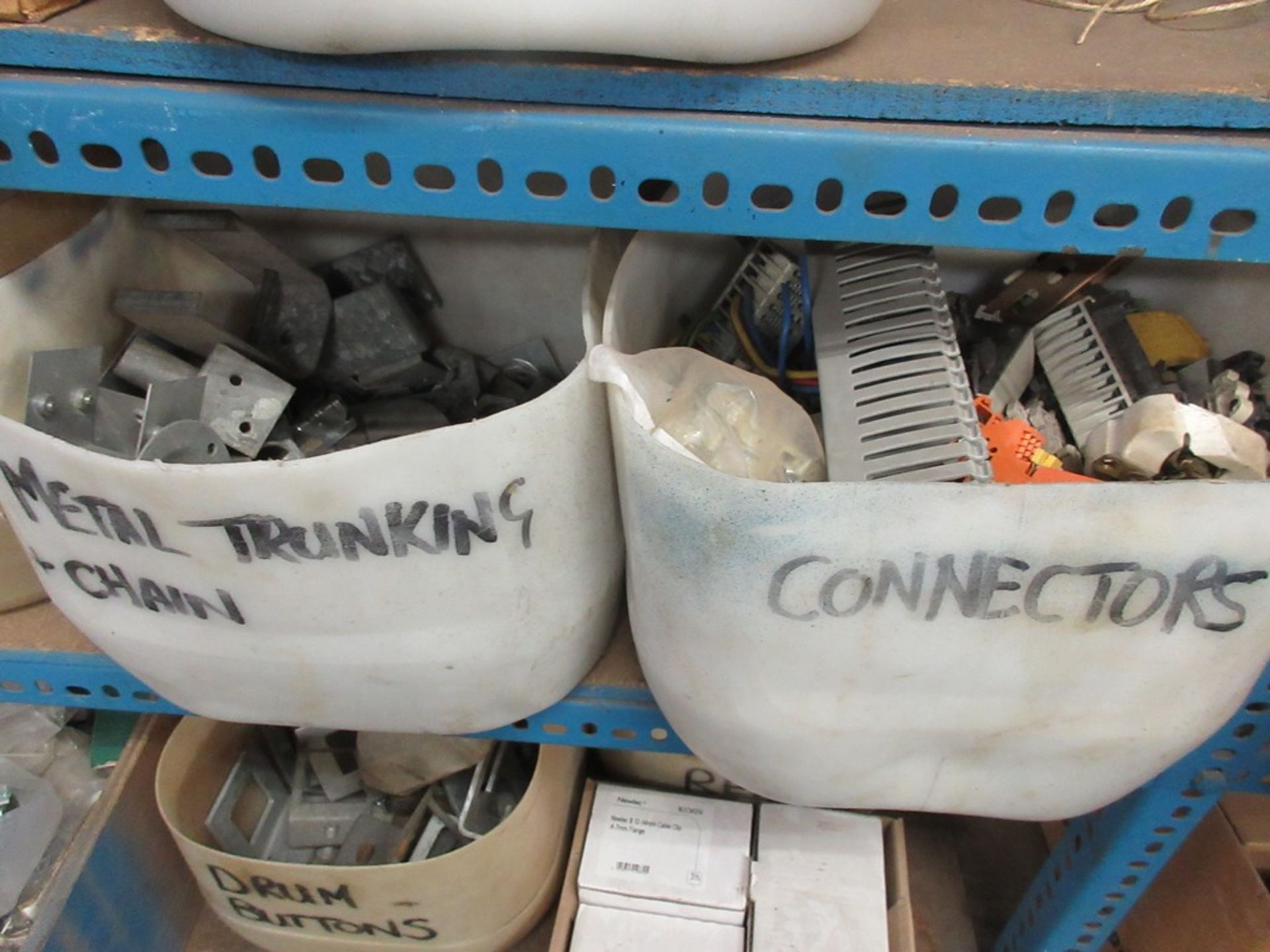 Assorted electrical stock including connectors, output modules, cable clips, flanges, fuse carriers, - Image 10 of 14