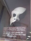 Phantom Of The Opera mask, worn by Rob Guest
