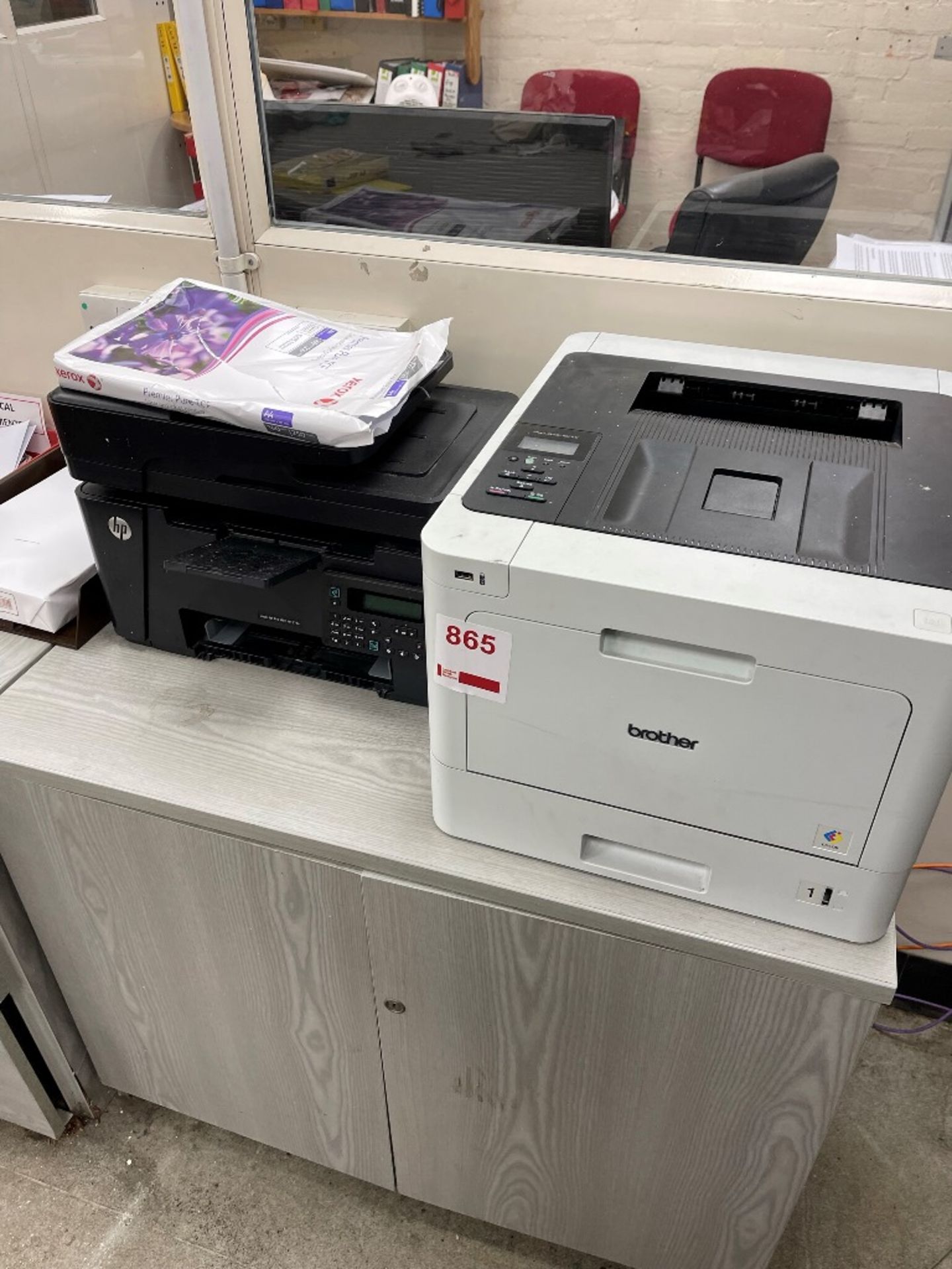 Brother Color HL-L8260 CDW and HP Laserjet Pro MFP M127fn printers