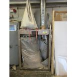 MI Fabrications single bag dust extractor and pipework, 3 phase