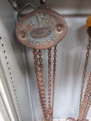Morris 1 ton chain hoist NB: This item has no record of Thorough Examination. The purchaser must