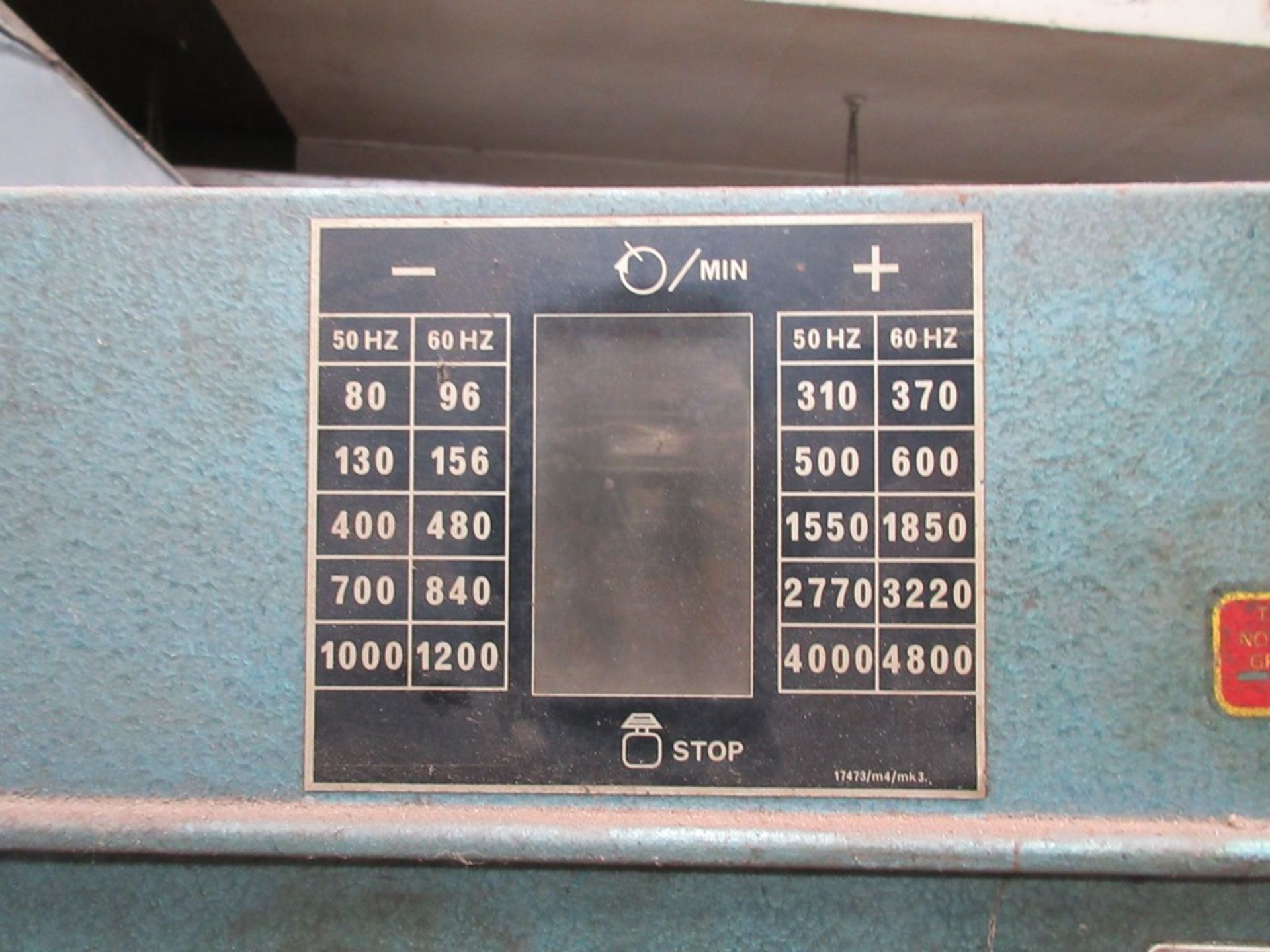 Meddings A10/3 pillar drill, serial no. 013765, rise & fall table, table size 24" x 24", with 4" - Image 4 of 5