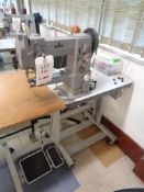 Adler 69-373 cylinder arm lockstitch sewing machine with walking foot