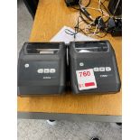 Two Zebra ZD420 label printers