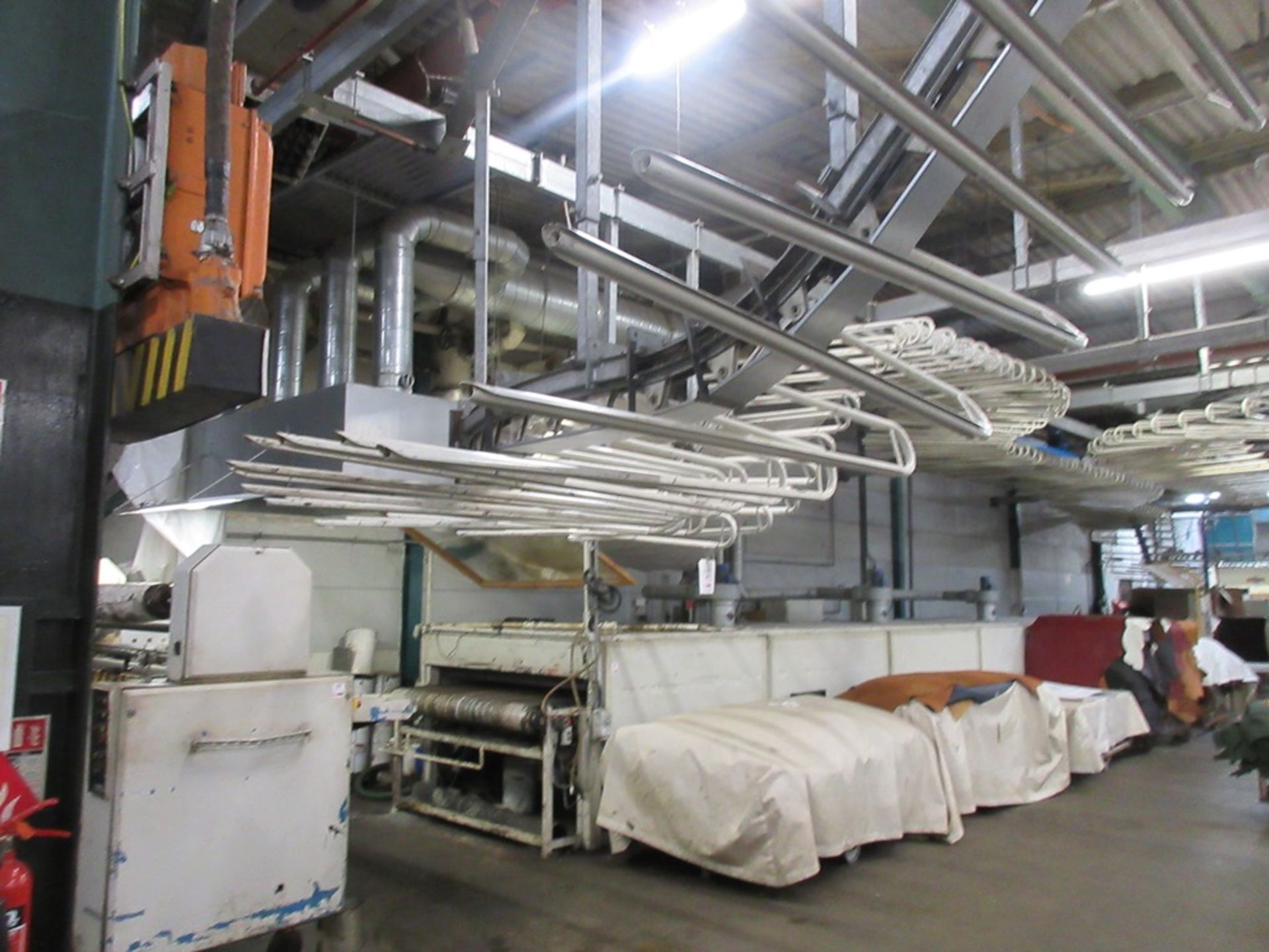Motorised overhead drying conveyor, approx length circa 75m A work Method Statement and Risk