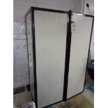 Un-named twin door heated cabinet, 1400 x 700 x 2000mm and a single & double rack trolley