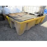 Plastic drum spill tray, 1450mm x 2450 x Height 600mm