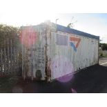 Export type shipping container, 20ft with canvas roof