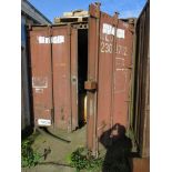 Export type shipping container, 20ft - no floor