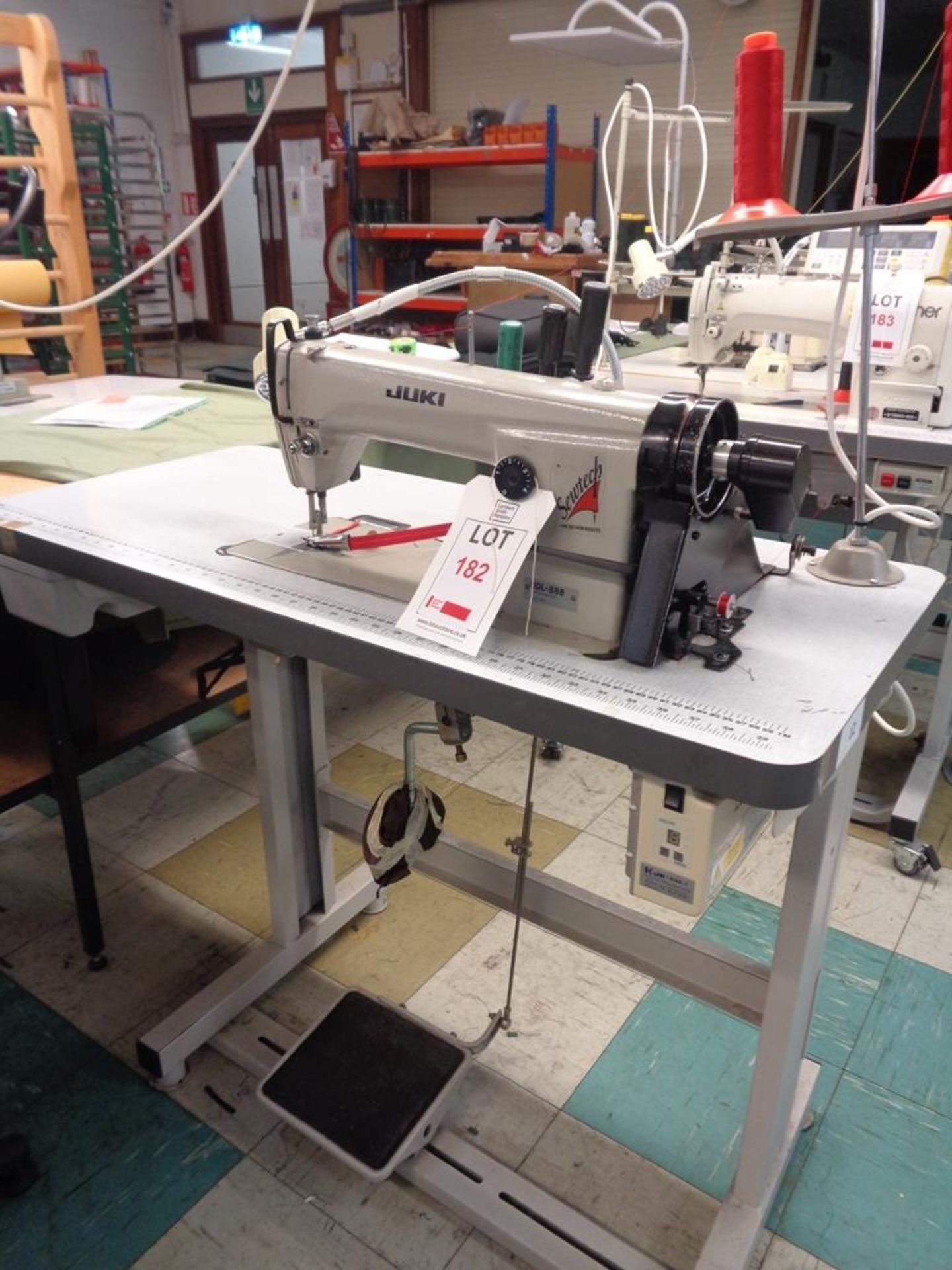 Juki DDL-888 straight stitch-lock stitch sewing machine with walking foot