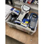 Brother P-Touch 1000 hand held label printer with various tape cassettes