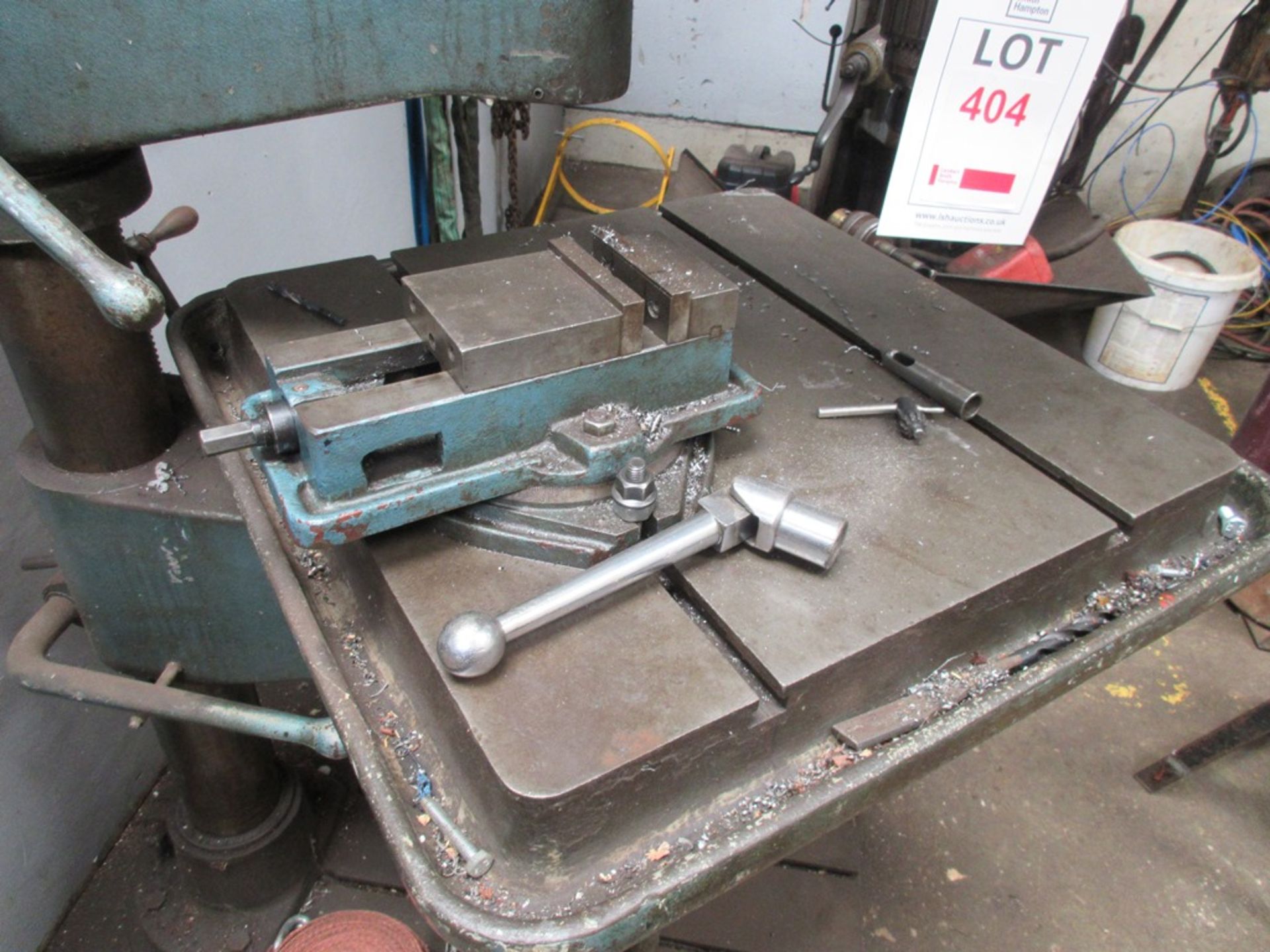 Meddings A10/3 pillar drill, serial no. 013765, rise & fall table, table size 24" x 24", with 4" - Image 3 of 5