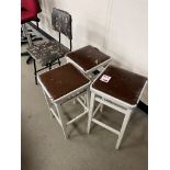 Three high stools and lab high chair