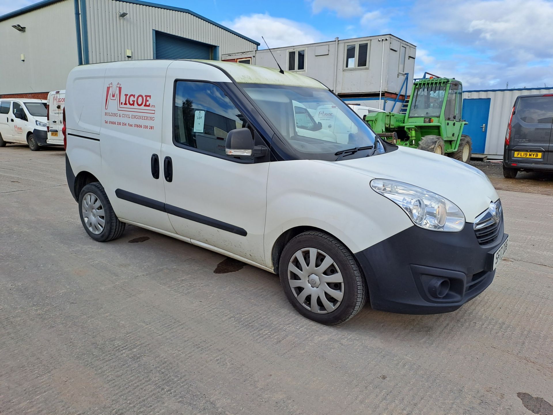 Vauxhall Combo 2300 CDTI Panel Van Reg: SF17 DDS, Mileage: 88,587, DOR: 28/06/2017, MOT: 27/12/2023, - Image 7 of 10