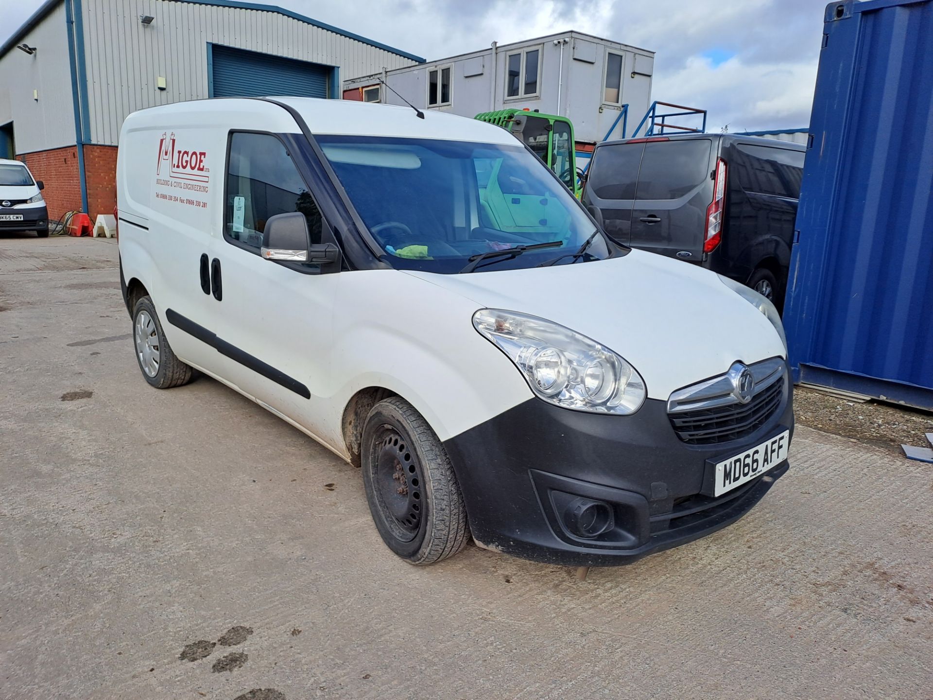 Vauxhall Combo 2300 CDTI Panel Van Reg: MD66 AFF, Mileage: Unknown (56,271 at MOT 23/12/22), DOR: