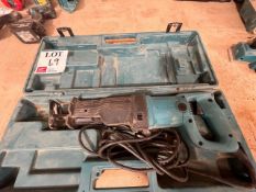 Makita JR3030T reciprocating saw, 240 volt, with carry case