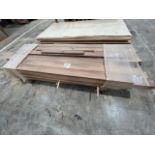 Pallet of scalloped walnut, approx 2.4m lengths