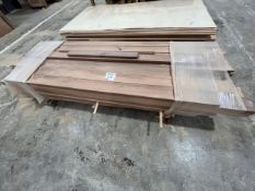 Pallet of scalloped walnut, approx 2.4m lengths