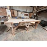 3 x joiners workbenches, 3100mm x 1200mm