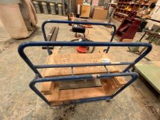 4-wheeled steel framed stock trolley