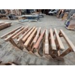 12 x various timber trestles