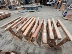 12 x various timber trestles