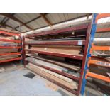Two welded steel steel 5-shelf storage racks, width 2300mm x depth 1200mm (Located on mezzanine