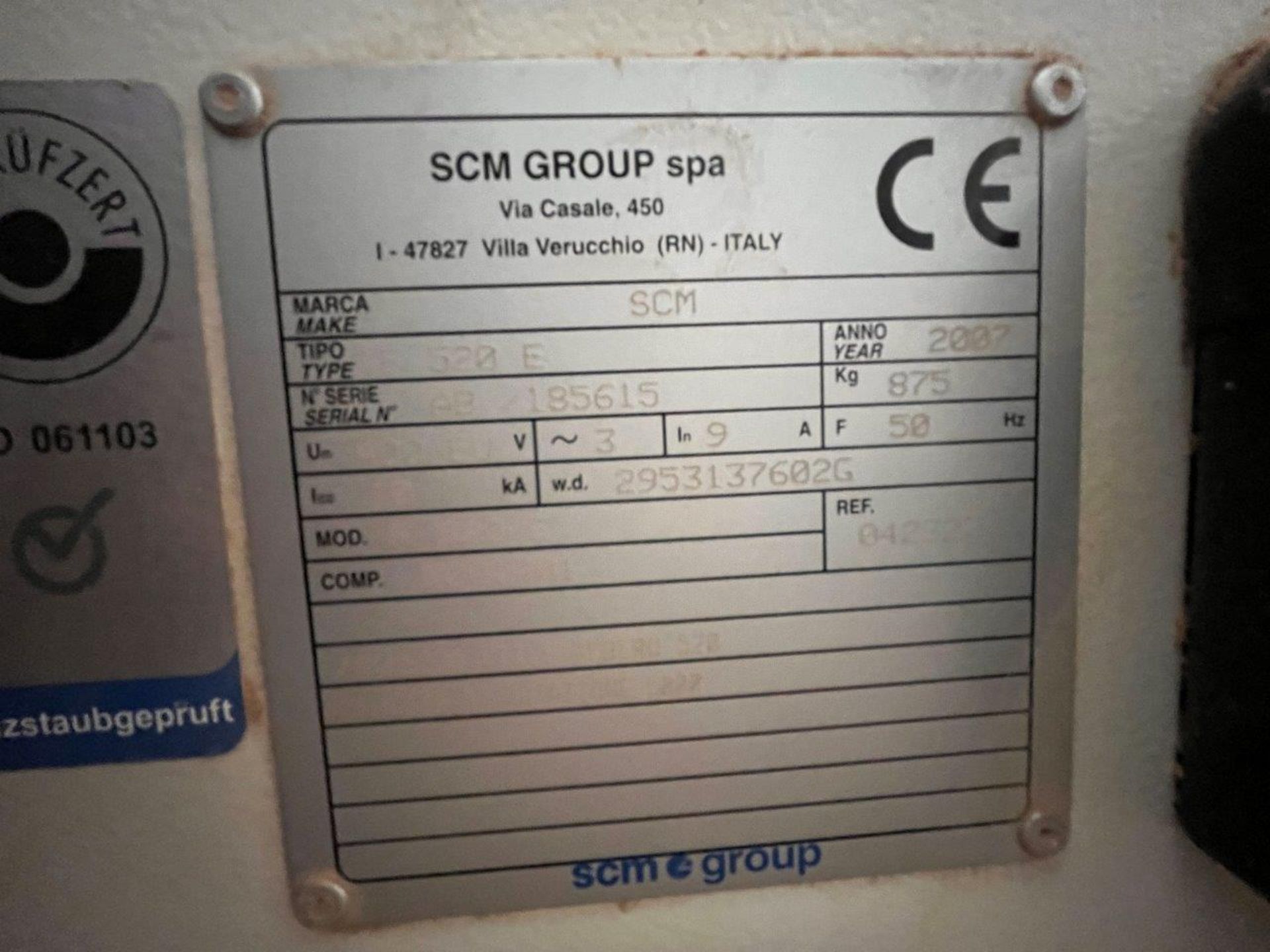 SCM F520 E surface planer, serial no. AB/185615 (2007) - Image 4 of 5