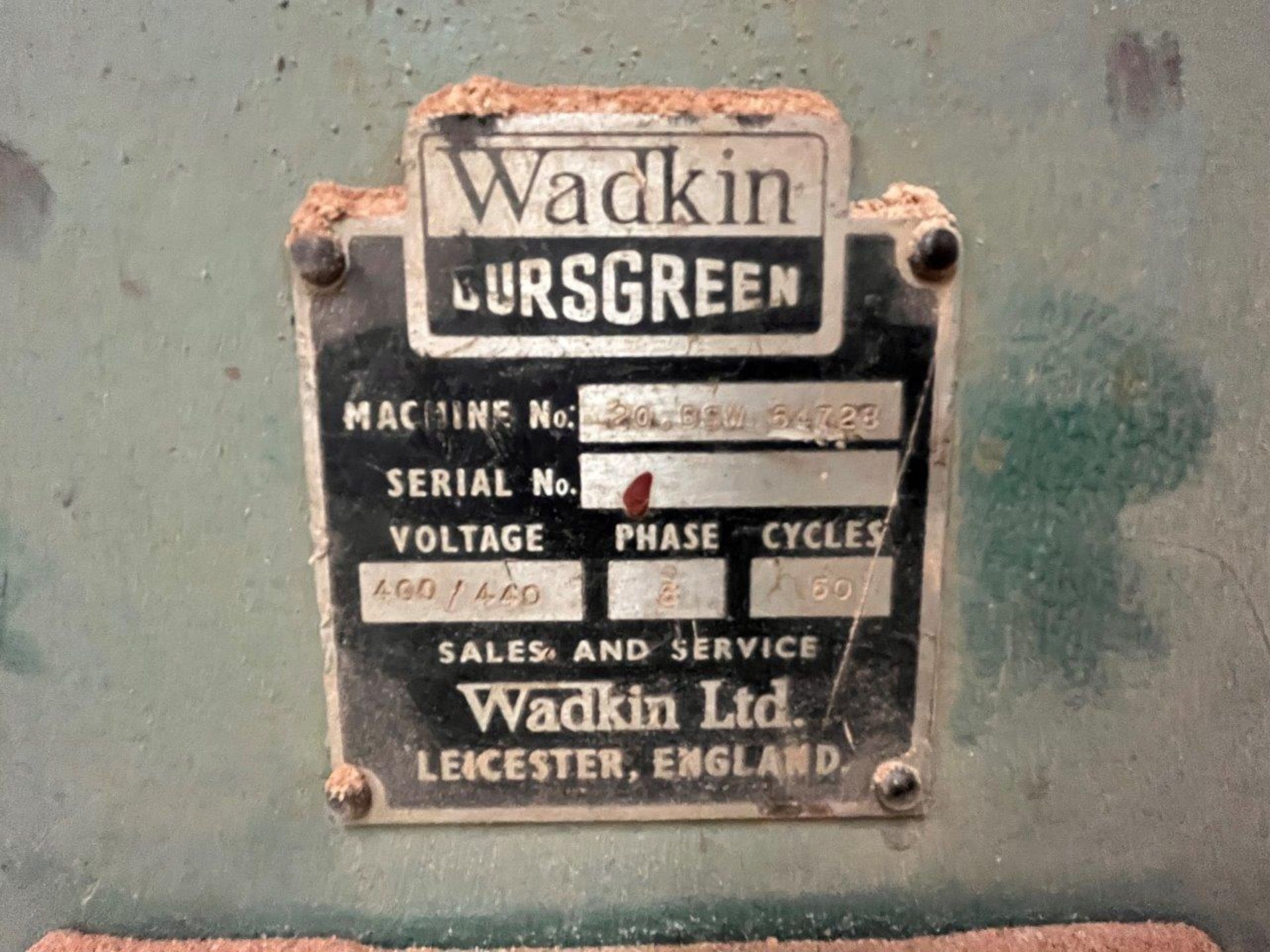 Wadkin Bursgreen 20BSW rip saw, serial no. 64728 - Image 4 of 5