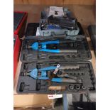 Two Bralo TR312 riveting tools and Sealey air riveter