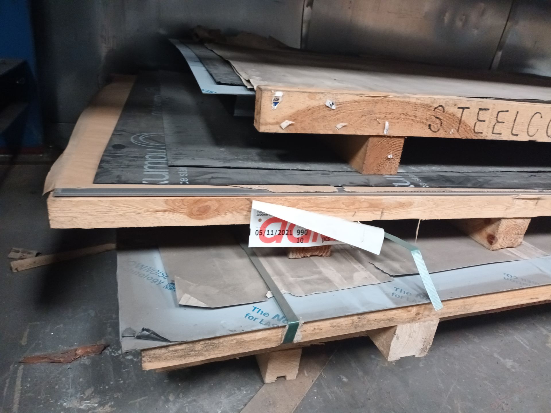Contents of racking to include a quantity of various sheet metal stock (excludes racking, as lotted) - Image 2 of 5