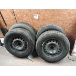 Four Yokohama Geolandar GO33 tyres with wheels