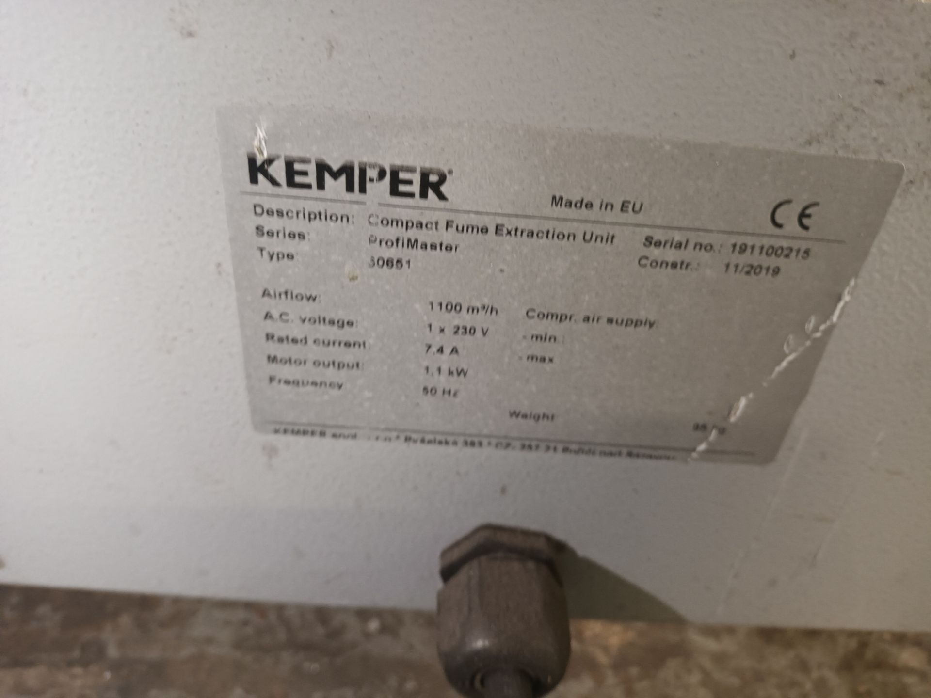 Kemper ProfiMaster mobile compact fume extraction unit - Image 2 of 3