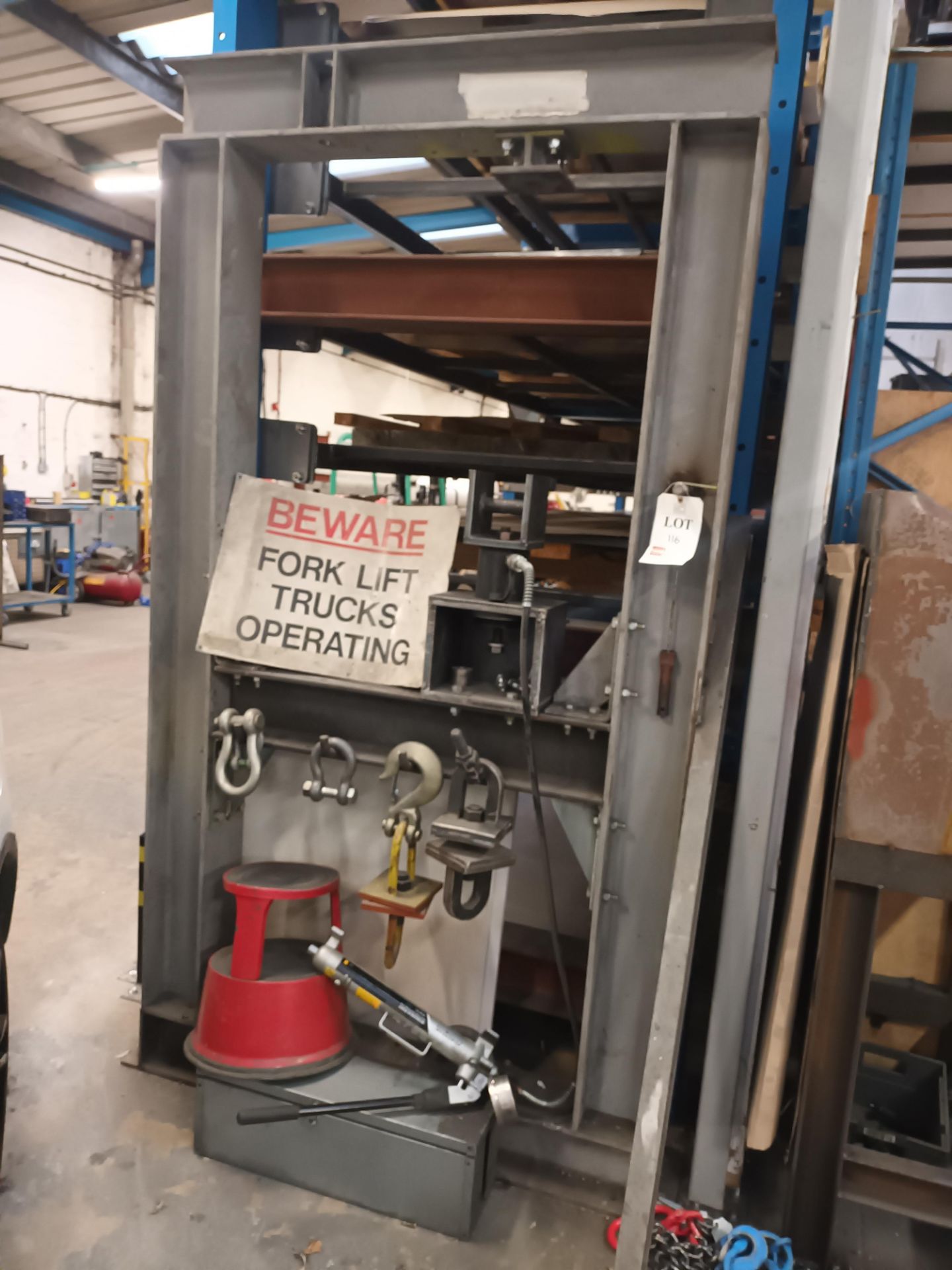 Simple Pull Test Rig Purpose built manual pull testing rig