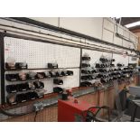 Purpose built wall mounted parts unit to include a large quantity of screws, nuts, bolts and fixings